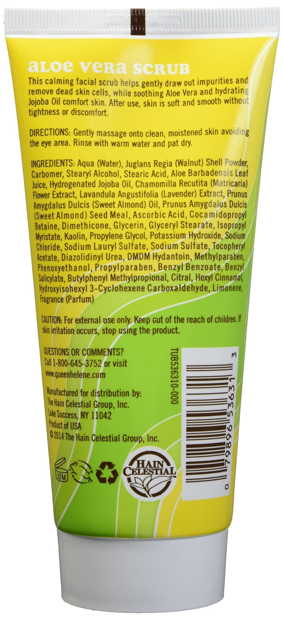 Queen Helene Aloe Vera Scrub 6oz. 6 Ounces (536313) Beauty & Personal Care Queen Helene