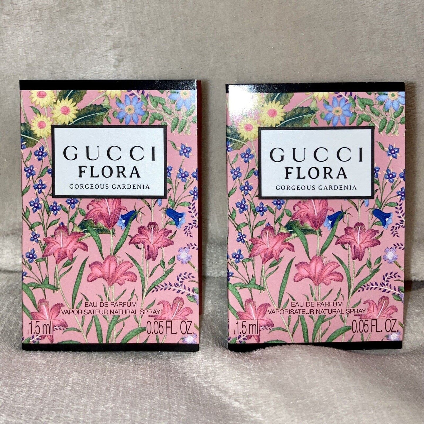 2x Flora Gorgeous Gardenia Eau De Parfum EDP Sample Spray .05oz 1.5ml Each Beauty & Personal Care Riyan
