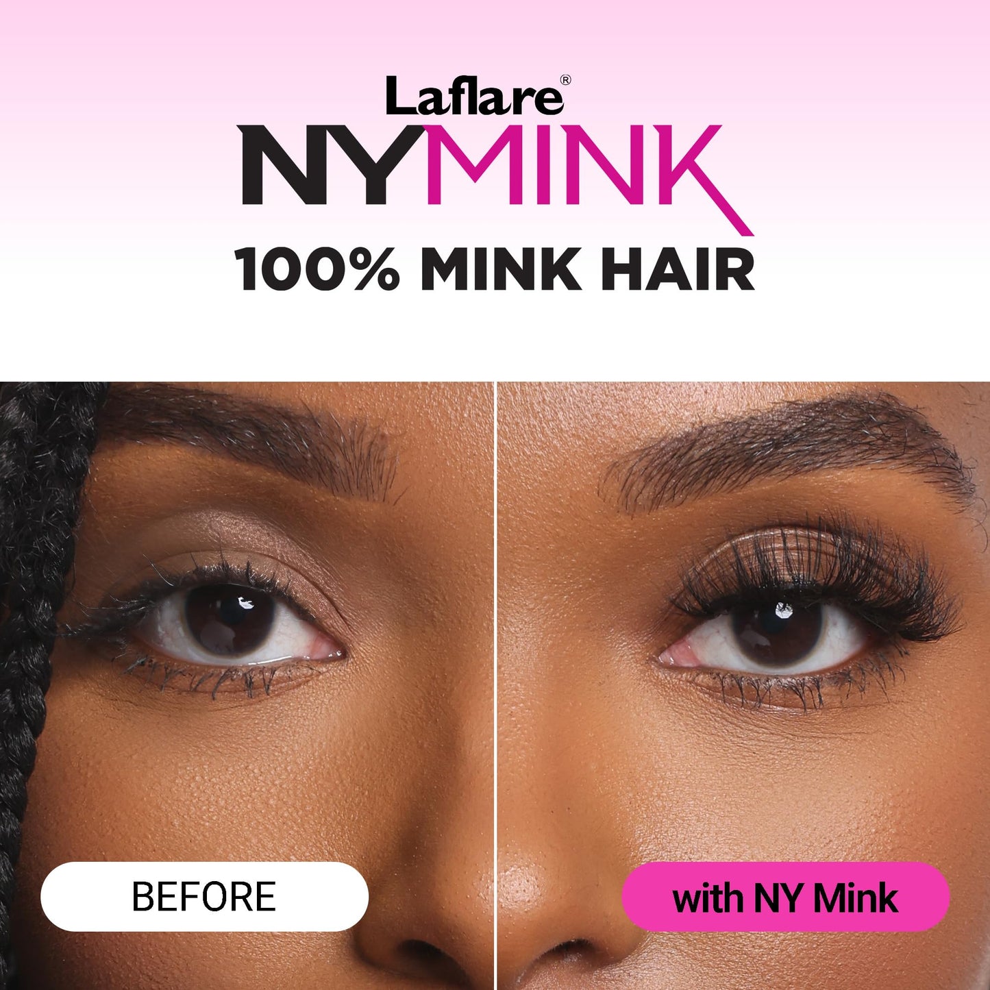 Laflare 3D NY Mink Eyelashes, 100% Real Mink Hair Lashes, Luxury Makeup, Natural, Light, Trendy, Variety, Reusable, Multi layered Real Mink Hair… Beauty & Personal Care Laflare