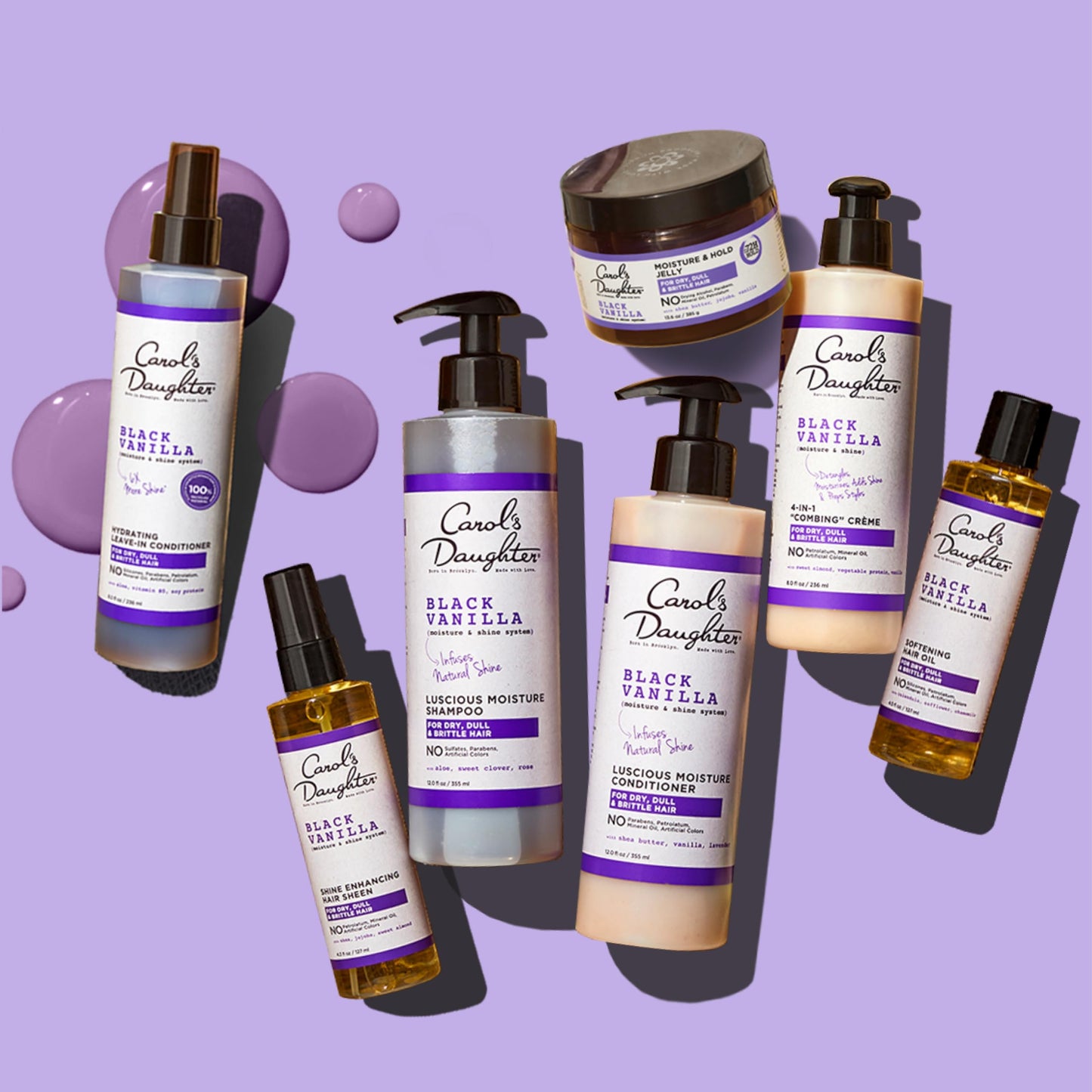 Carol's Daughter Black Vanilla Hair Smoothie for Curly, Wavy or Natural Hair, Shea Butter Hair Mask For Dry and Dull Hair, 8 Oz Beauty & Personal Care Carol's Daughter