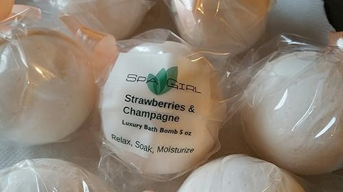3 Large, Luxury Bath Bomb Fizzies 5 Oz Each Handmade in The USA with Natural Ingredients, Shea and Cocoa Butter, Great for Dry Skin (Strawberries… Beauty & Personal Care Spa Girl/Spa Pure