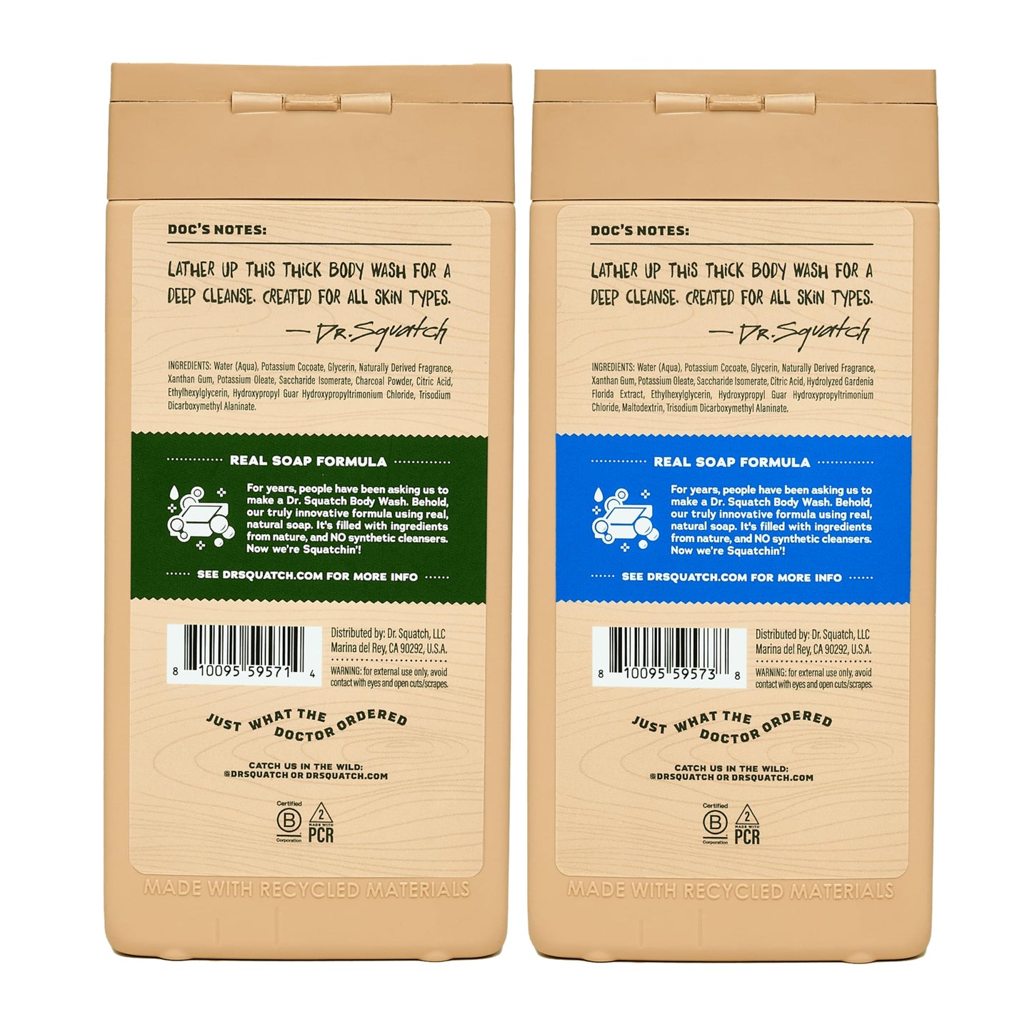 Dr. Squatch NEW Body Wash for Men with Nourishing, Natural Ingredients | No Paraben, Phthalate, Sulfate | All Day Moisture | Long Lasting Scent | Pine Beauty & Personal Care Dr. Squatch