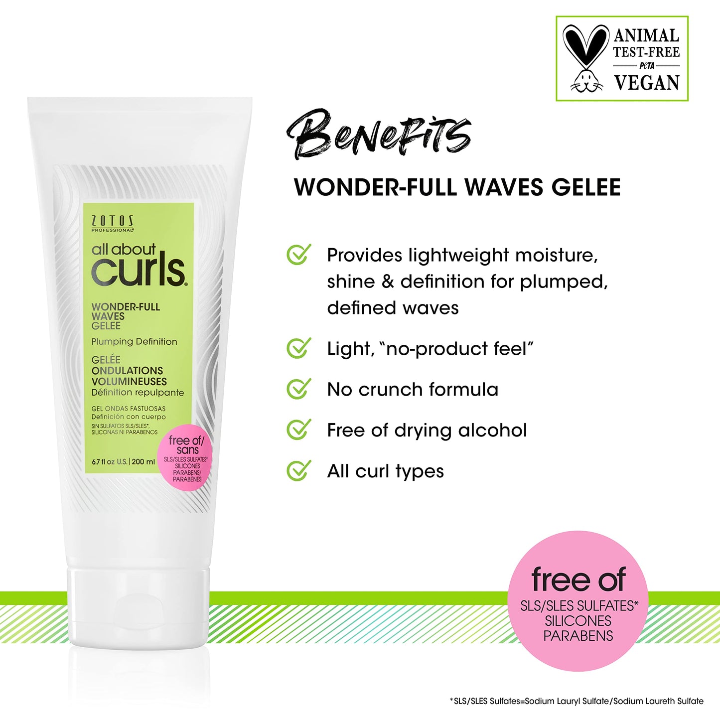 ALL ABOUT CURLS Wonder-Full Waves Gelee | Plumping Definition | Define, Moisturize, De-Frizz | All Curly Hair Types | | Vegan & Cruelty Free | Sulfate Beauty & Personal Care ALL ABOUT CURLS