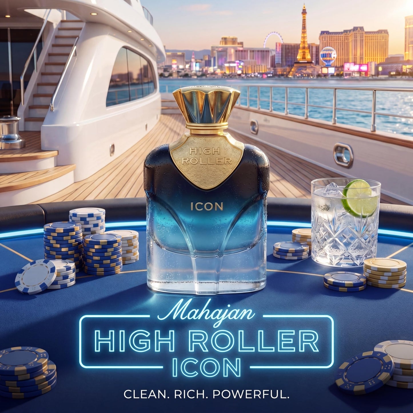 Mahajan High Roller Icon Extrait de Parfum - Clean, Rich & Addictive Men’s Cologne - Long-Lasting Luxury Fresh Fragrance for Men (3.4 oz) Beauty & Personal Care Mahajan