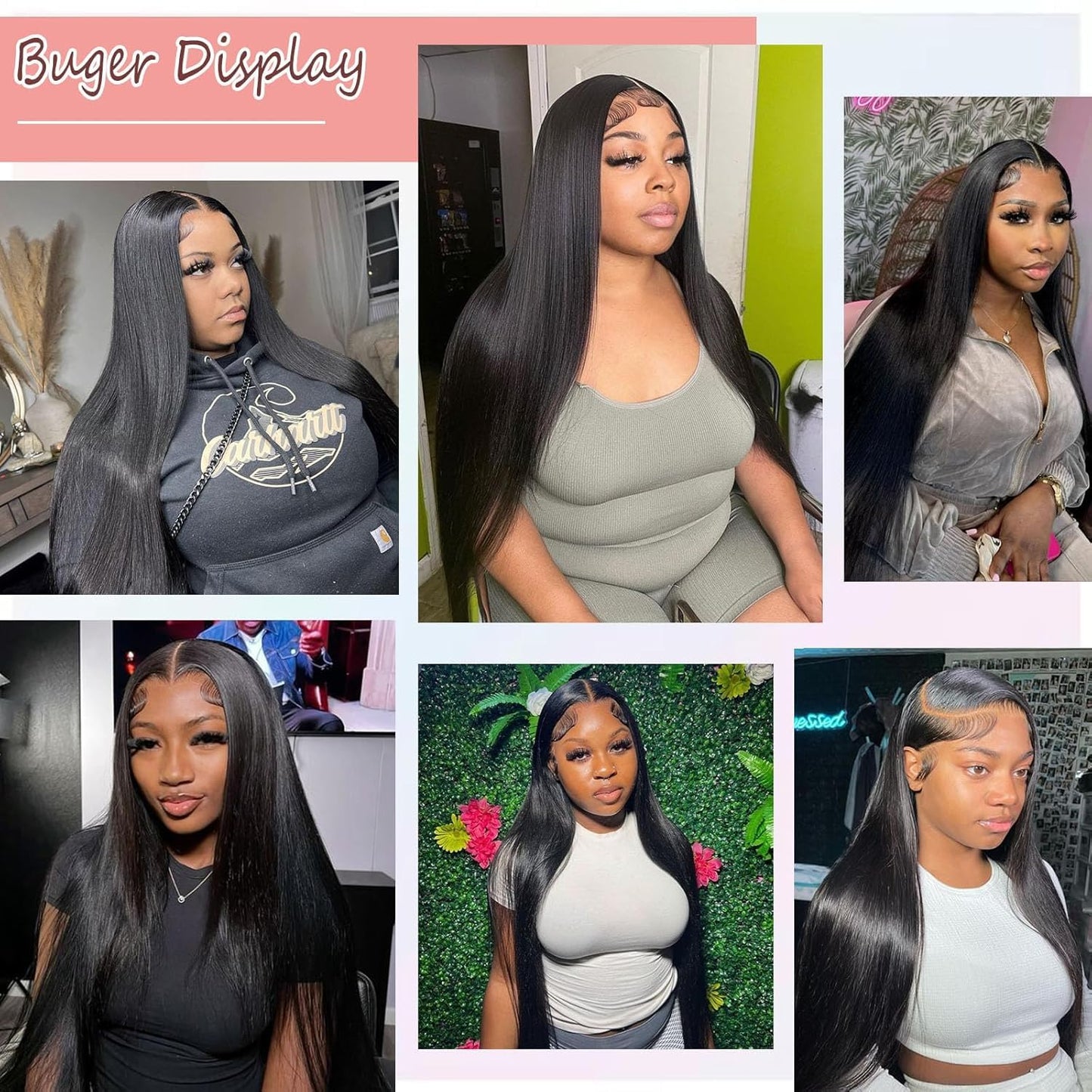 LETMIEO 26 Inch 13x6 Lace Front Wigs Human Hair Straight Wigs Human Hair 13x6 Real 100% Virgin Hair 180 Density HD Transparent Lace Frontal Wigs Beauty and Personal Care LETMIEO