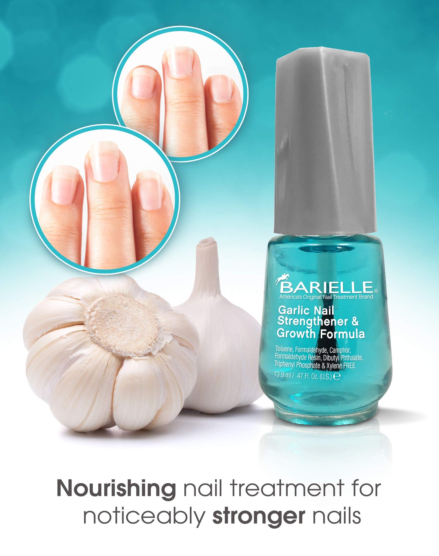 Barielle Garlic Nail Strengthener and Growth Dual Function Nail Lacquer Beauty & Personal Care BARIELLE