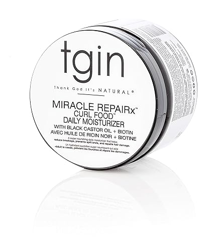 tgin Miracle RepaiRx Curl Food Daily Moisturizer for Curly, Coily and Wavy Hair, Moisturizing Curl Cream for Dry, Damaged Hair, 12 oz Beauty & Personal Care Thank God It's Natural