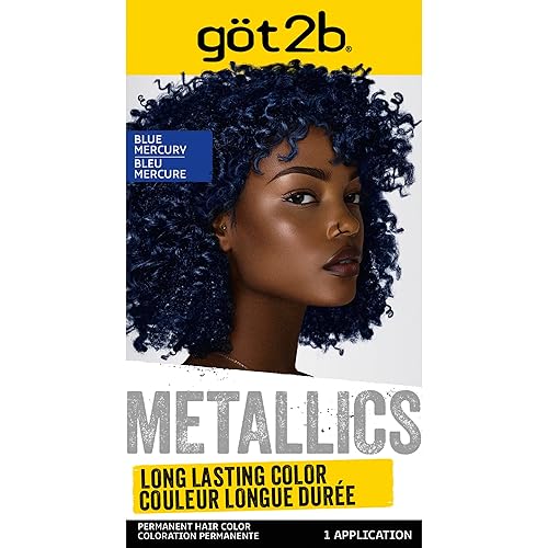got2b Metallics Permanent Hair Dye, Blue Mercury M67, Hair Color for Women & Men, Formulated with Metallic-Shine Booster for Cool, Shimmering Tones Beauty & Personal Care Got2B