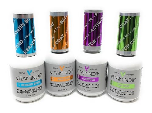 New Triple Vitamin Dip Liquid Set for Your Choice (Set of 4: Step 1,2,3 &4) Beauty & Personal Care Triple Vitamin Dip