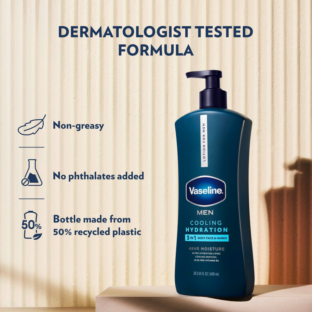 Vaseline Men Healing Moisture Body Lotion - Cooling - 20.3 oz Beauty & Personal Care Vaseline