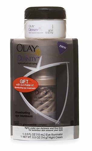 Olay Definity Eye Illuminator with Free Definity Night Jar Sample (0.5 Ounce), 0.5 Ounce Beauty & Personal Care Olay