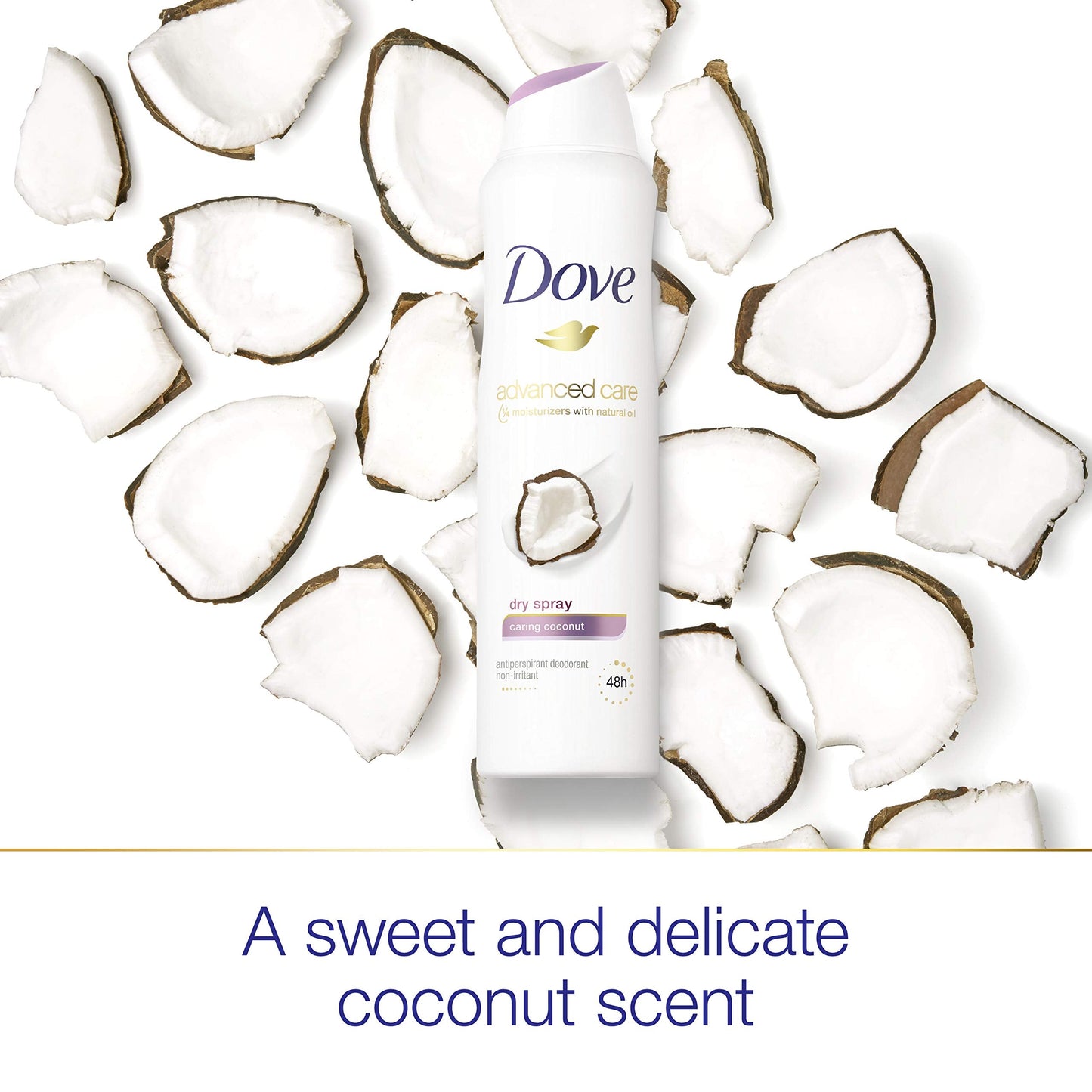 Dove Dry Spray Antiperspirant Deodorant, Caring Coconut, 3.8 Ounce Beauty & Personal Care Dove