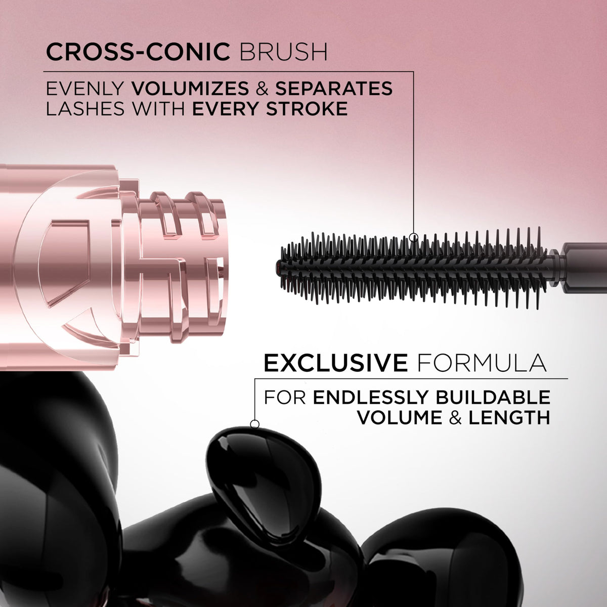 L'Oreal Paris Paradise Big Deal Mascara, Volumizing and Lengthening Formula, Buildable, Clump Resistant, Washable Black Brown Mascara, 0.33 Fl Oz