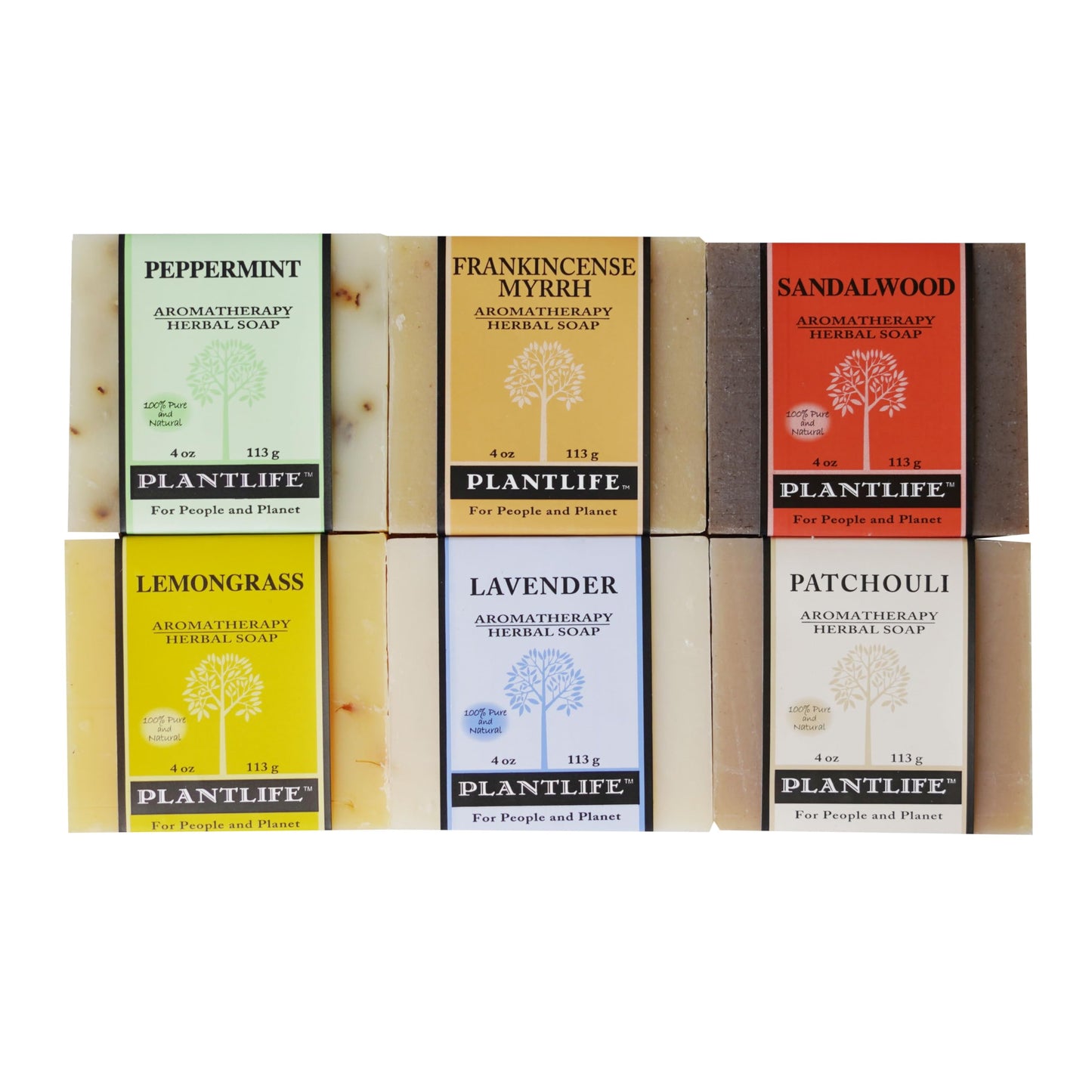 Plantlife Top 6 Herbal Bar Soaps - Moisturizing and Soothing Soap for Your Skin - Hand Crafted Using Plant-Based Ingredients - Made in California 4oz Beauty & Personal Care Plantlife