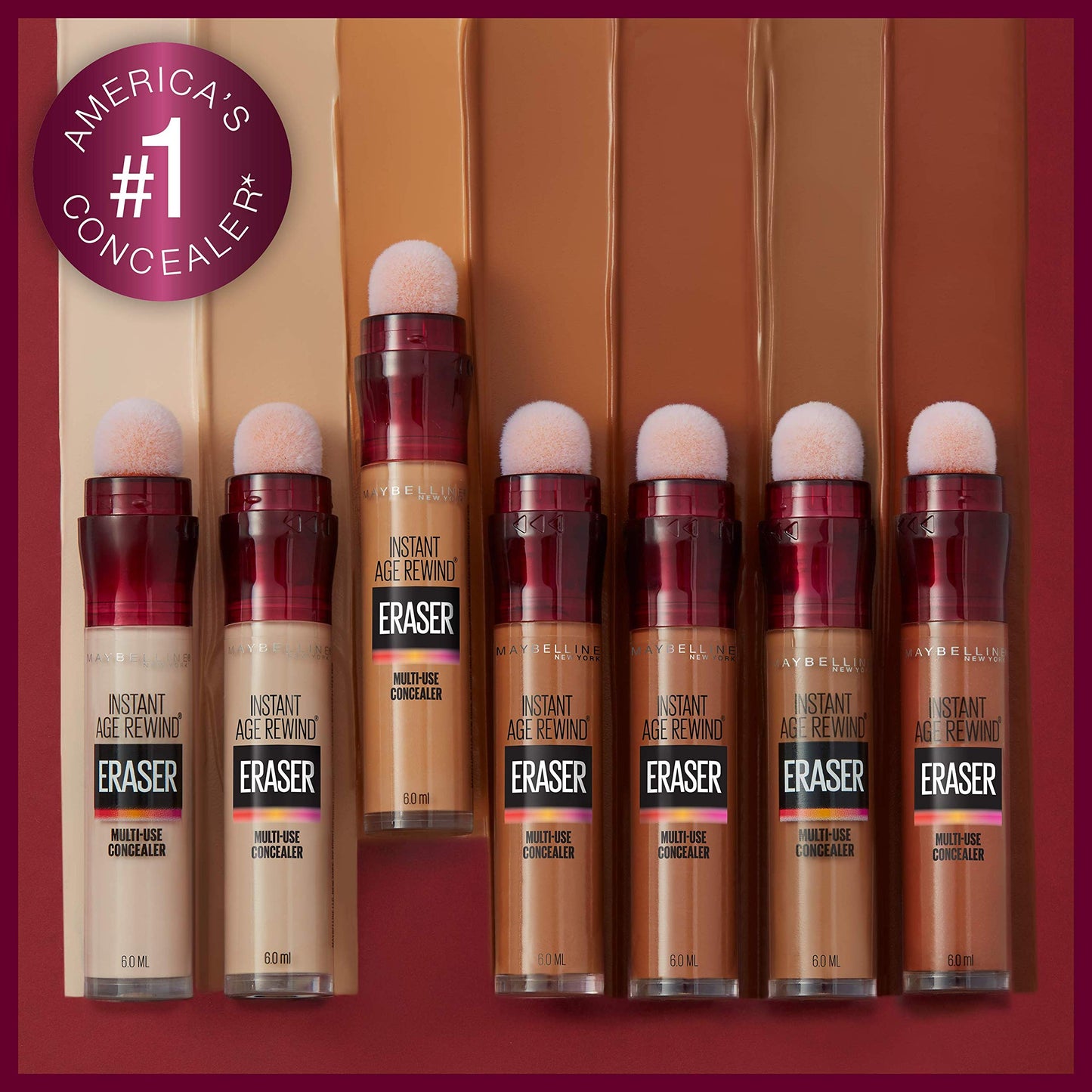 Maybelline Instant Age Rewind Eraser Dark Circles Treatment Multi-Use Concealer, Light, 0.2 Fl Oz, 2 Count Beauty & Personal Care MAYBELLINE