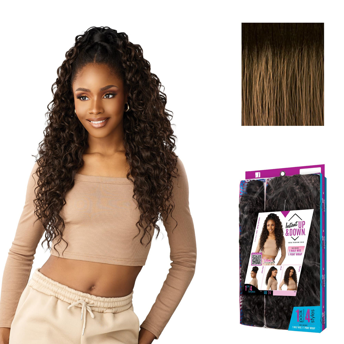 Sensationnel Instant Updown Halfwig Pony-Iud 24, TH2/27