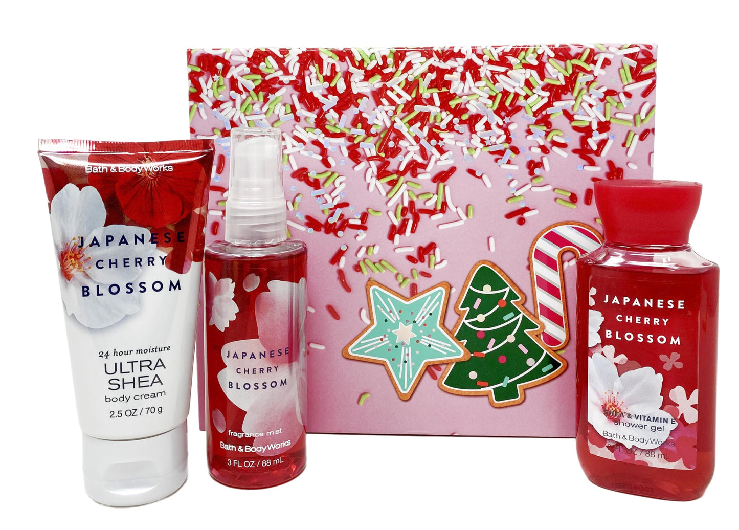 Bath & Body Works Japanese Cherry Blossom - Mini Gift Box Set - Fragrance Mist, Shower Gel and Body Cream - Travel Size Beauty and Personal Care Bath & Body Works