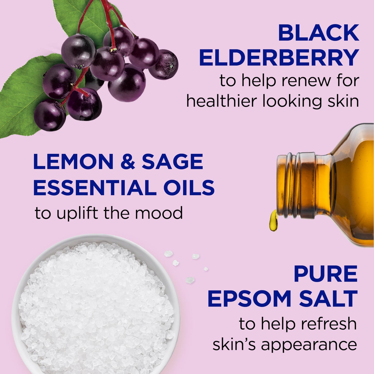 Dr Teal's Foaming Bath with Pure Epsom Salt, Black Elderberry with Vitamin D, 34 fl oz (Pack of 4) Beauty & Personal Care Dr Teal's