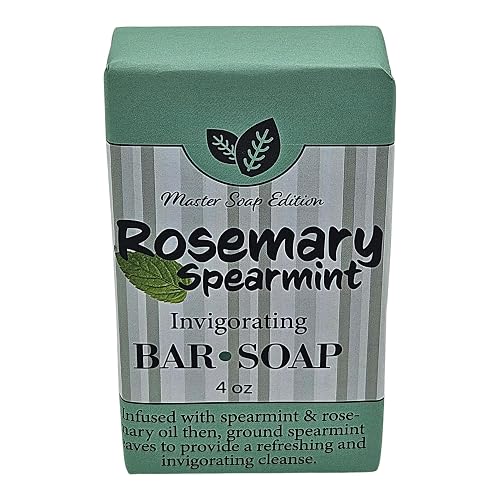 Amish Country Rosemary Spearmint Invigorating Bar Soap, 4 oz, Infused with Spearmint & Rosemary Oil Beauty & Personal Care Amish Country
