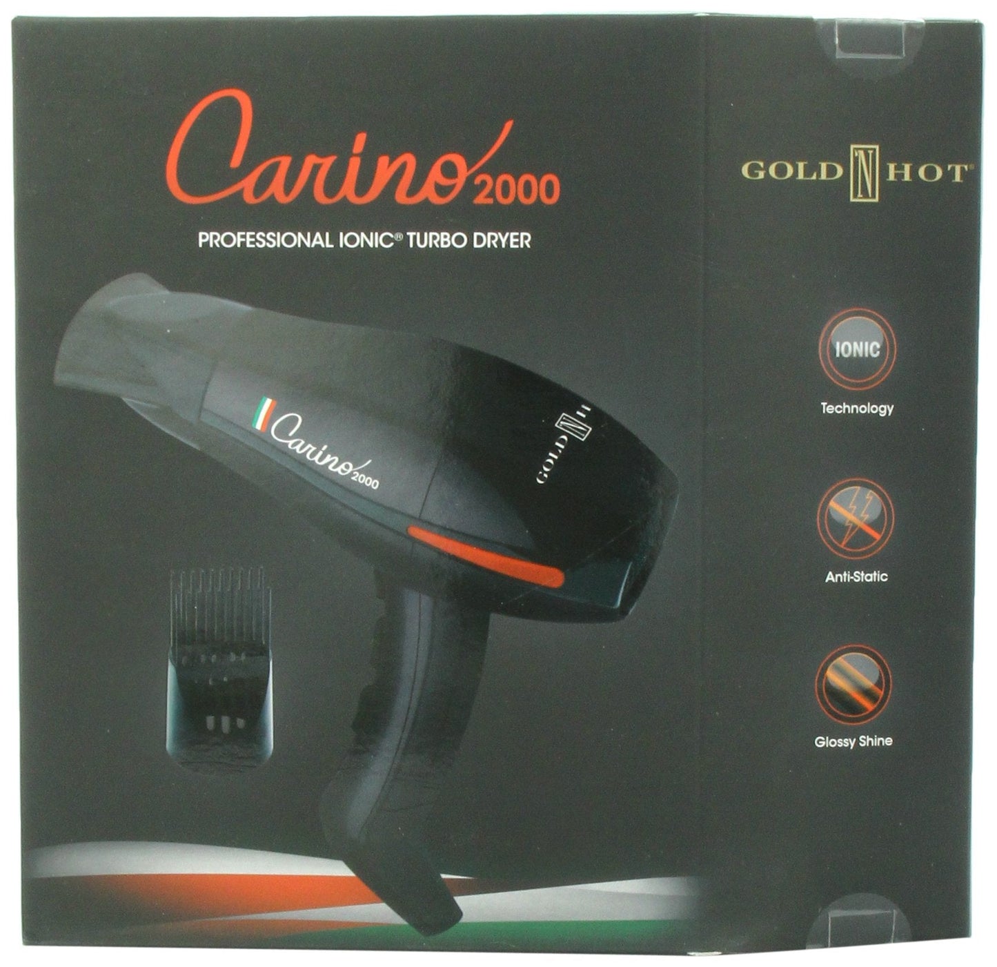 Gold 'N Hot Carino Professional Ionic Turbo Dryer Beauty & Personal Care Gold N Hot