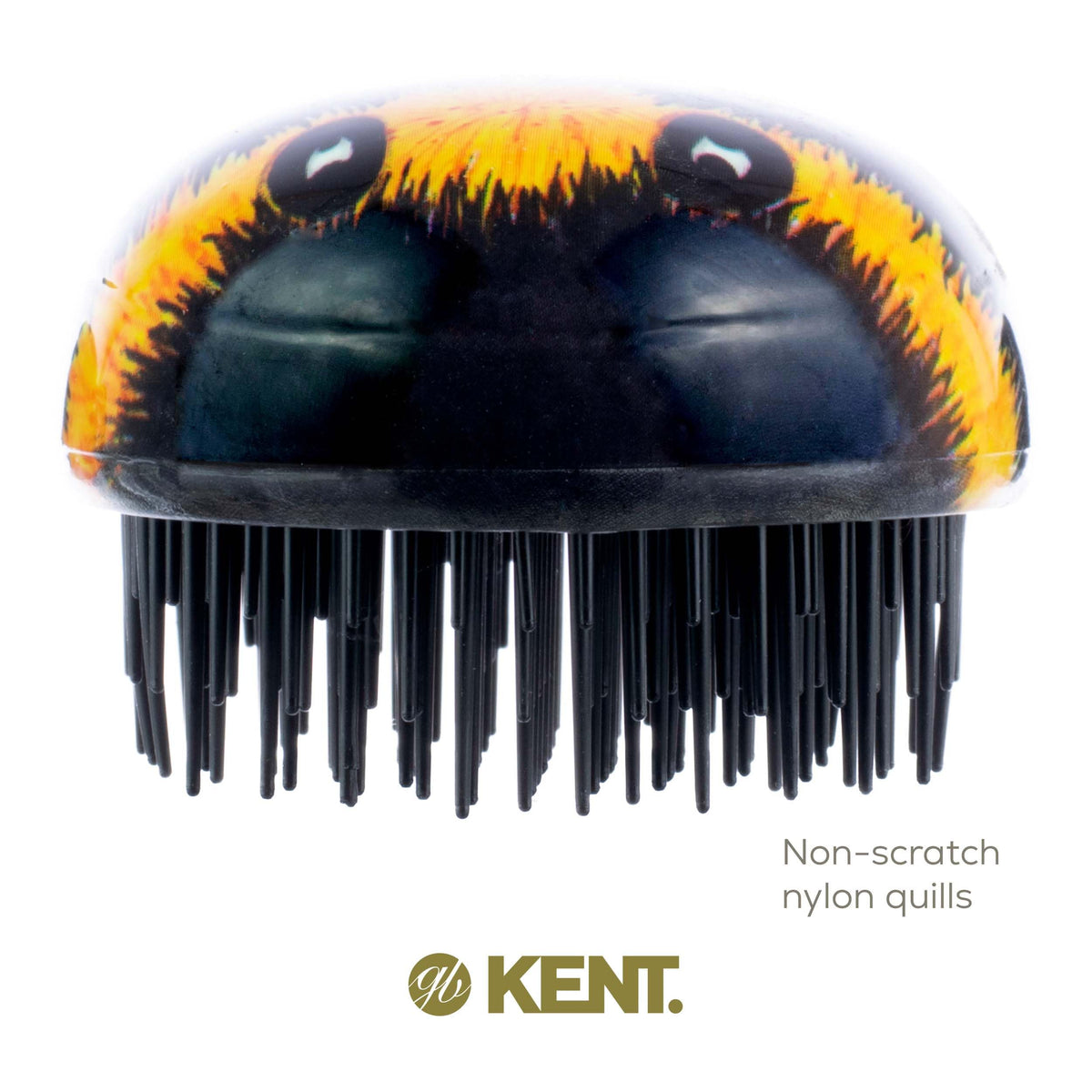 KENT PBEE Bumblebee Pebble Scalp Massager Shampoo Shower Brush, and Travel Size Detangling Brush - Scalp Scrubber for Dandruff and Kids Hair Brush,