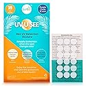 UV Stickers for Sunscreen Reapplication to Avoid Burns - Sunscreen Reminder Stickers You Can Wear All Day - Sweat & Waterproof UV Activated Sunscreen Beauty & Personal Care Aquatic Sun