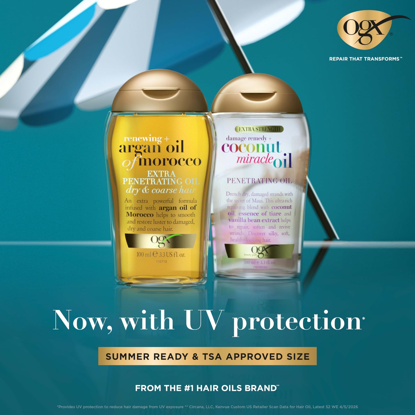 OGX Extra Strength Damage Remedy + Coconut Miracle Oil Penetrating Hair Oil Treatment, Extra Hydrating Anti-Frizz Oil for Coarse, Dry Hair Beauty and Personal Care OGX