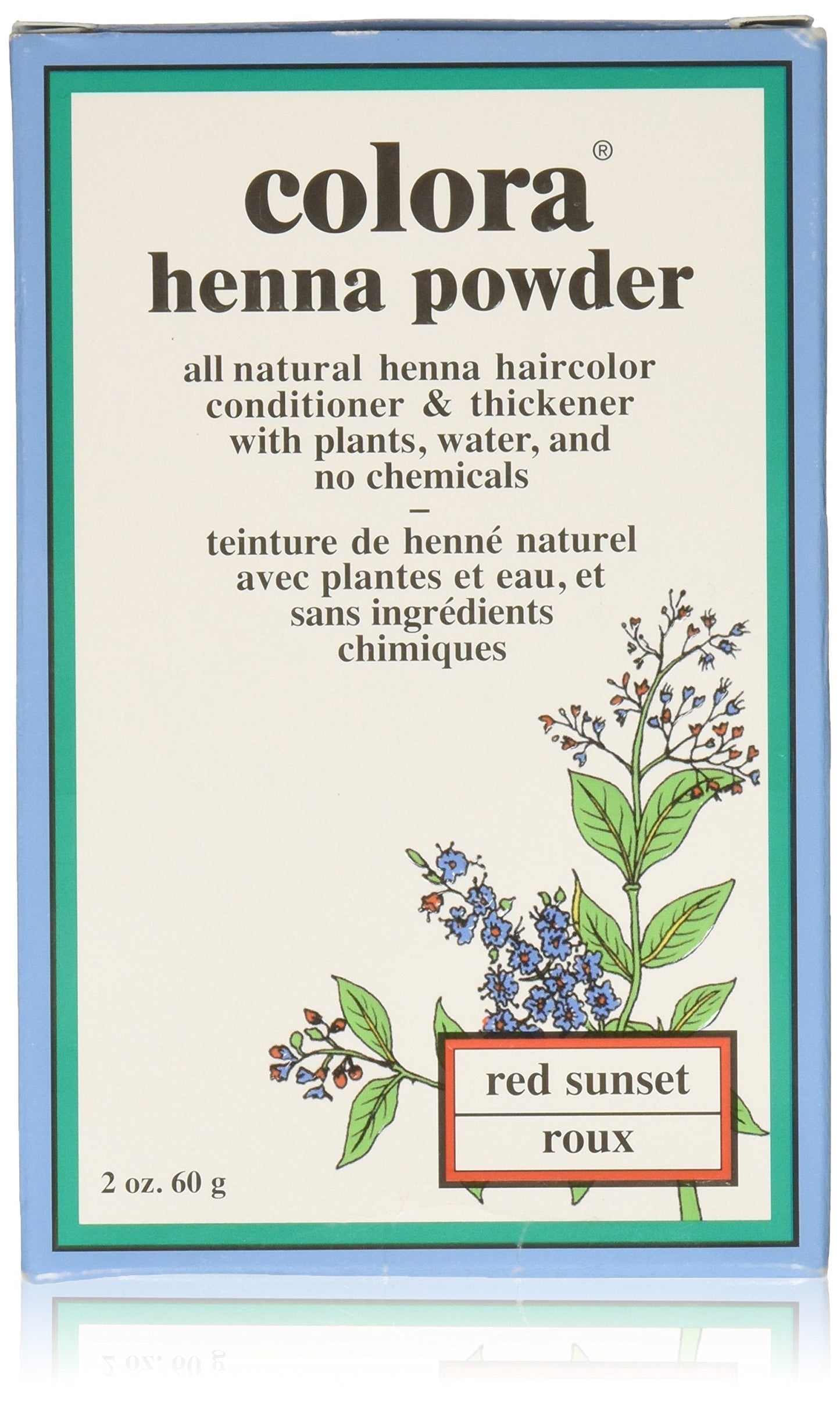 Colora Henna Powder Hair Color Red Sunset, 2 Oz Beauty & Personal Care Colora
