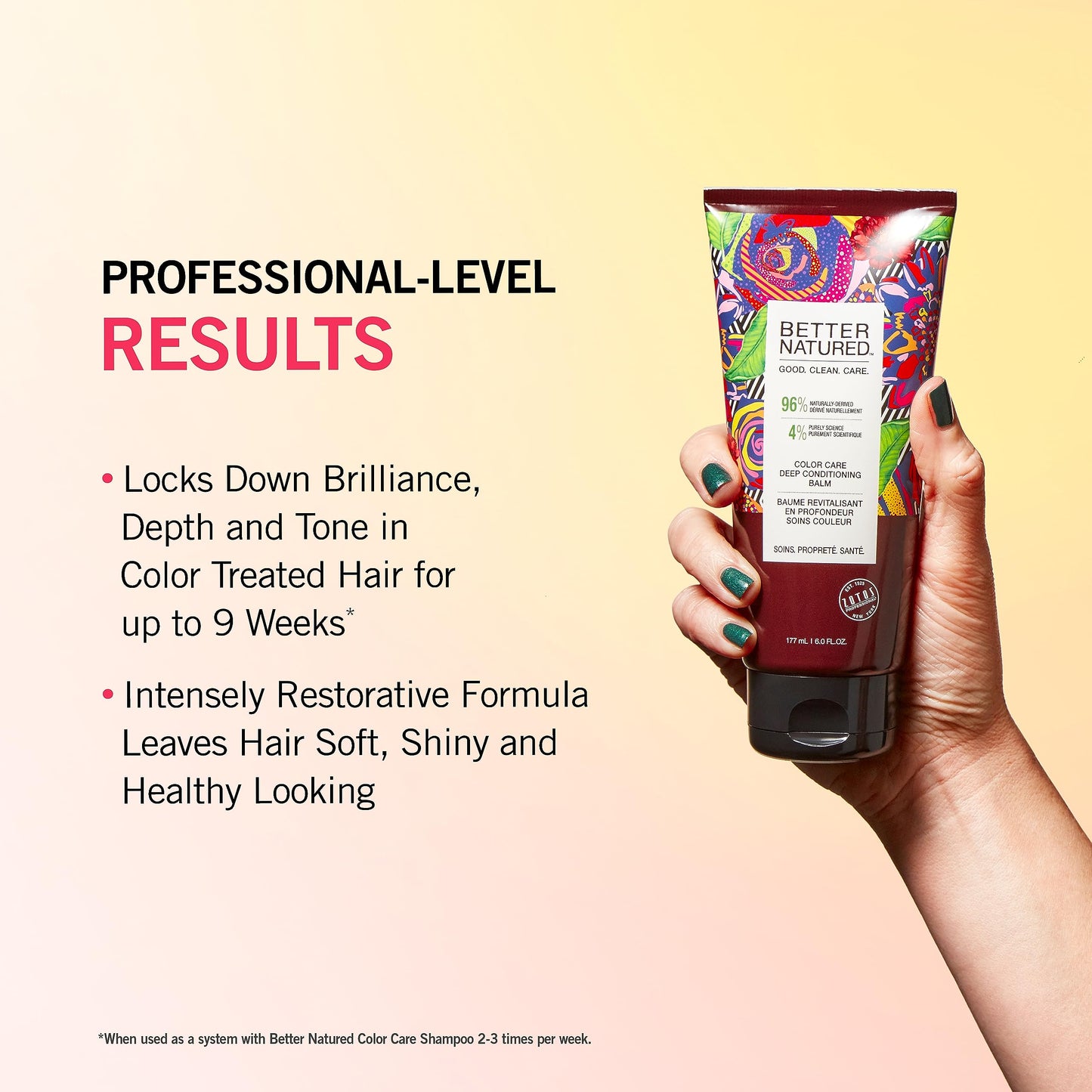 Better Natured Color Care Deep Conditioning Balm for Color Treated Hair with Coconut, Tahitian Palm and White Orchid, 6 Fl Oz Beauty & Personal Care Better Natured