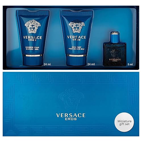 Versace Eros Perfume for Men 3 Piece Mini Gift Set Beauty & Personal Care Versace