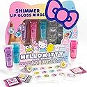 Horizon Group USA Sanrio Hello Kitty and Friends Shimmer Lip Gloss Making Kit, Makes 5 Hello Kitty Glitter Lip Gloss Rings, DIY Hello Kitty Lip Gloss Beauty & Personal Care Horizon Group USA