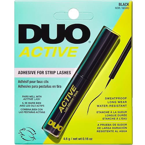 DUO Active Black Adhesive for Strip Lashes 4.6g / net wt 0.16 oz Beauty & Personal Care DUO