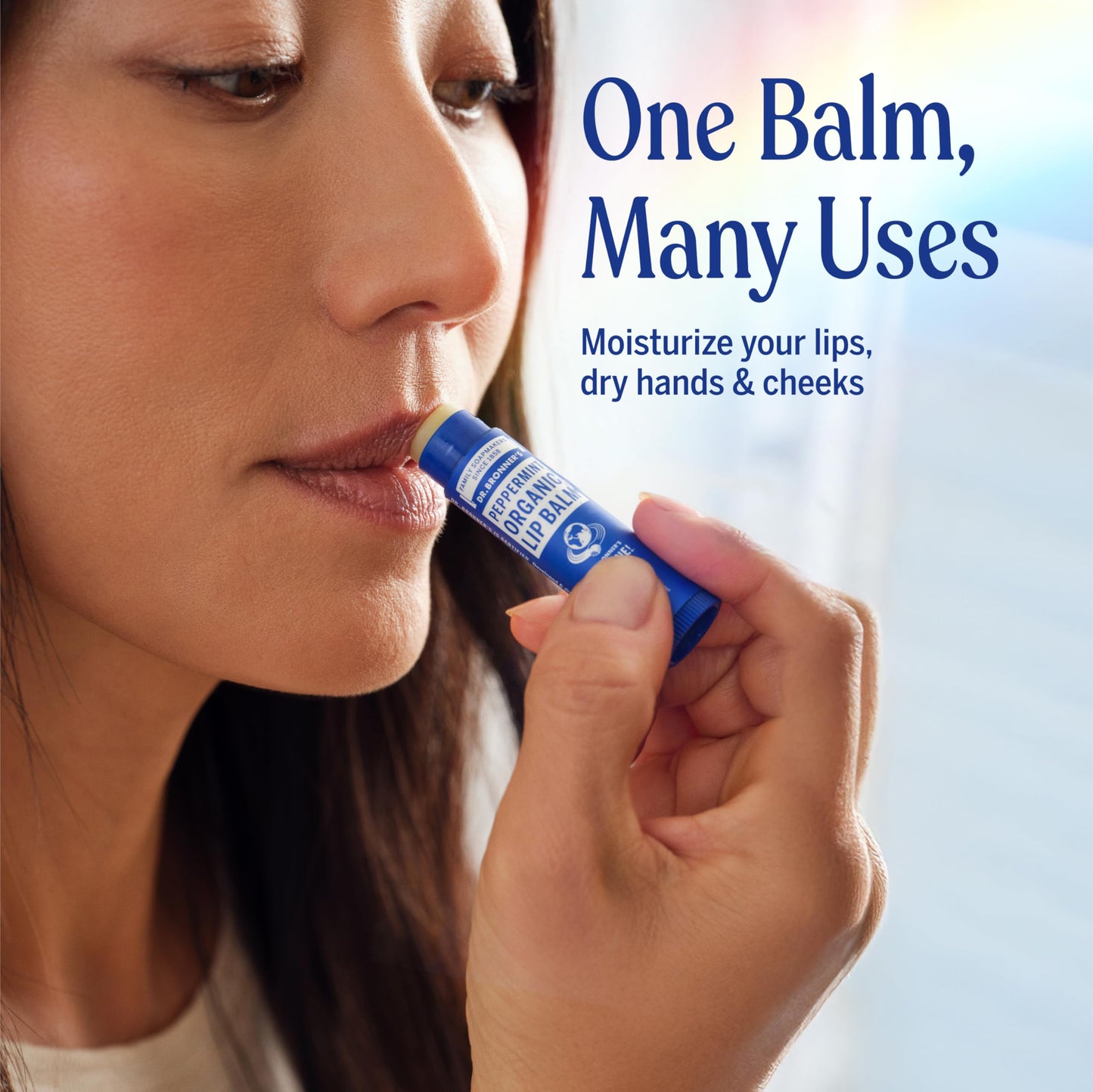 Dr. Bronner's - Organic Lip Balm (Peppermint, .15 ounce, 6-Pack) - Made with Organic Beeswax and Avocado Oil, For Dry Lips, Hands, Chin or Cheeks Beauty & Personal Care Dr. Bronner's