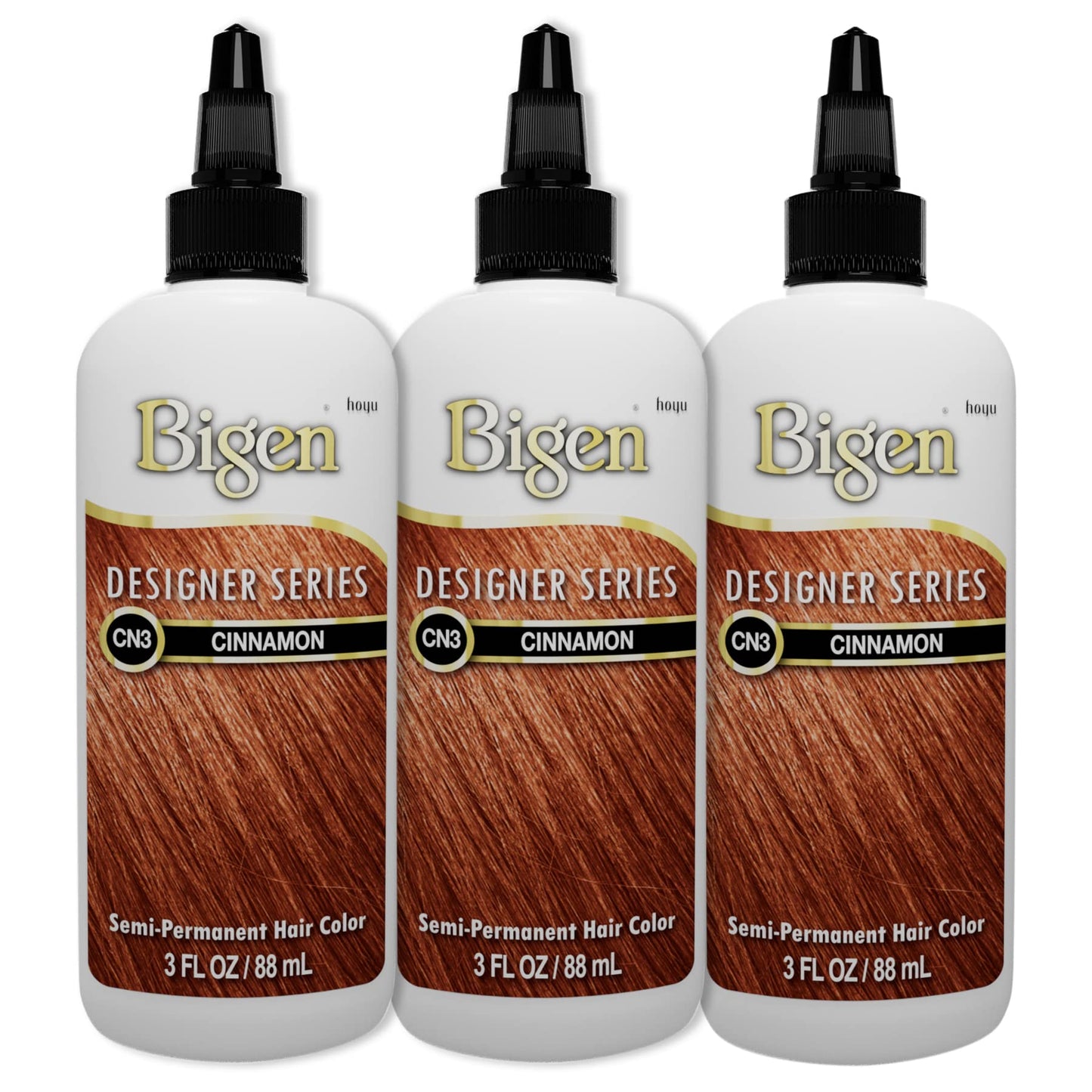 Bigen CN3 Cinnamon Designer Series Semi-Permanent Hair Color (pack of 3) Beauty & Personal Care Bigen