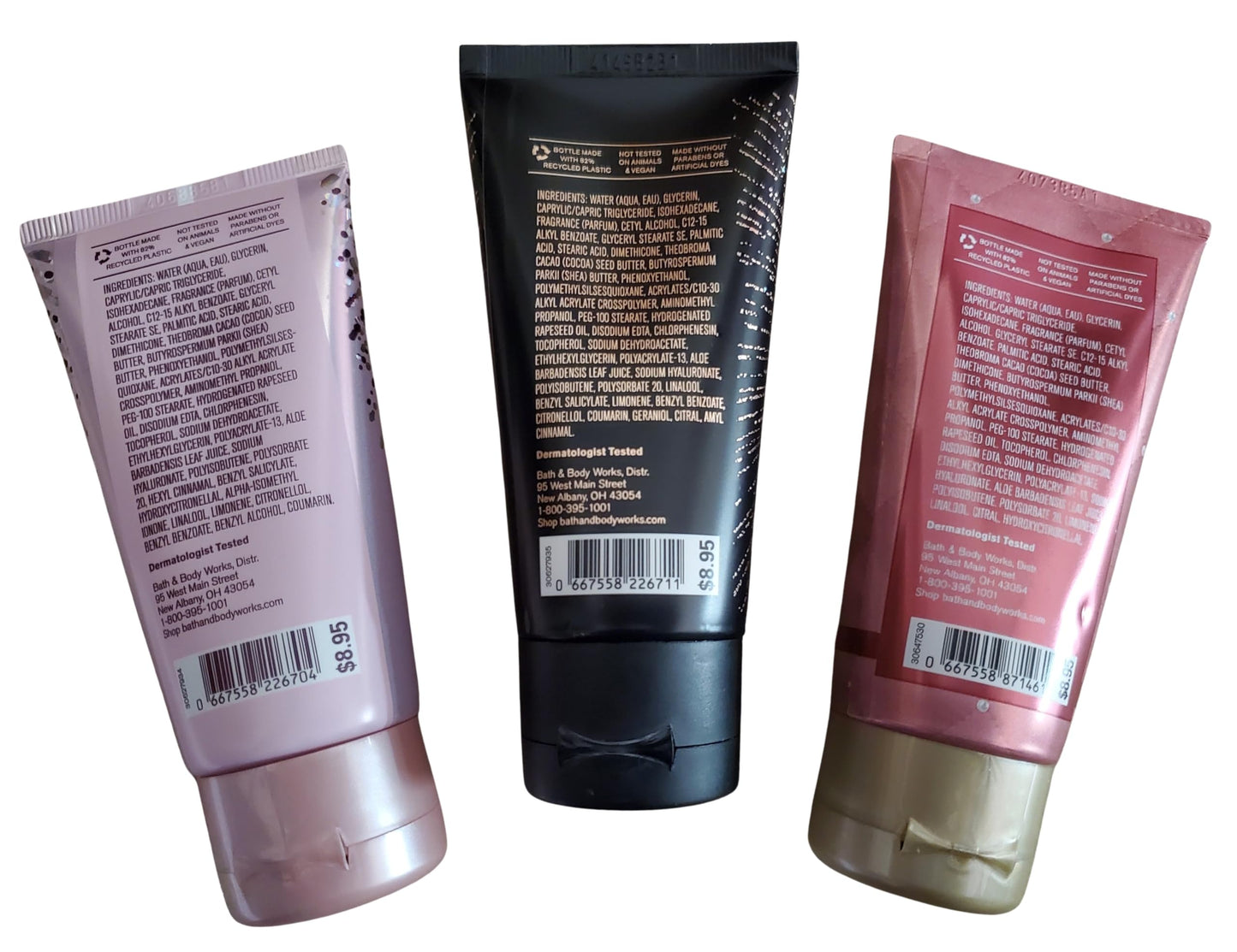 Bath & Body Works Travel Size Ultimate Hydration Body Creams: Thousand Wishes, Into the Night, Champagne Toast 2.5 Ounces Set of 3 Beauty & Personal Care Bath & Body Works