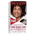 Revlon ColorSilk Tone + Gloss + Care Demi Permanent Hair Color, Dye Kit with Leave-In Scalp and Haircare Serum, 2x Shinier, 4x Stronger, 4 Dark Brown Beauty & Personal Care REVLON