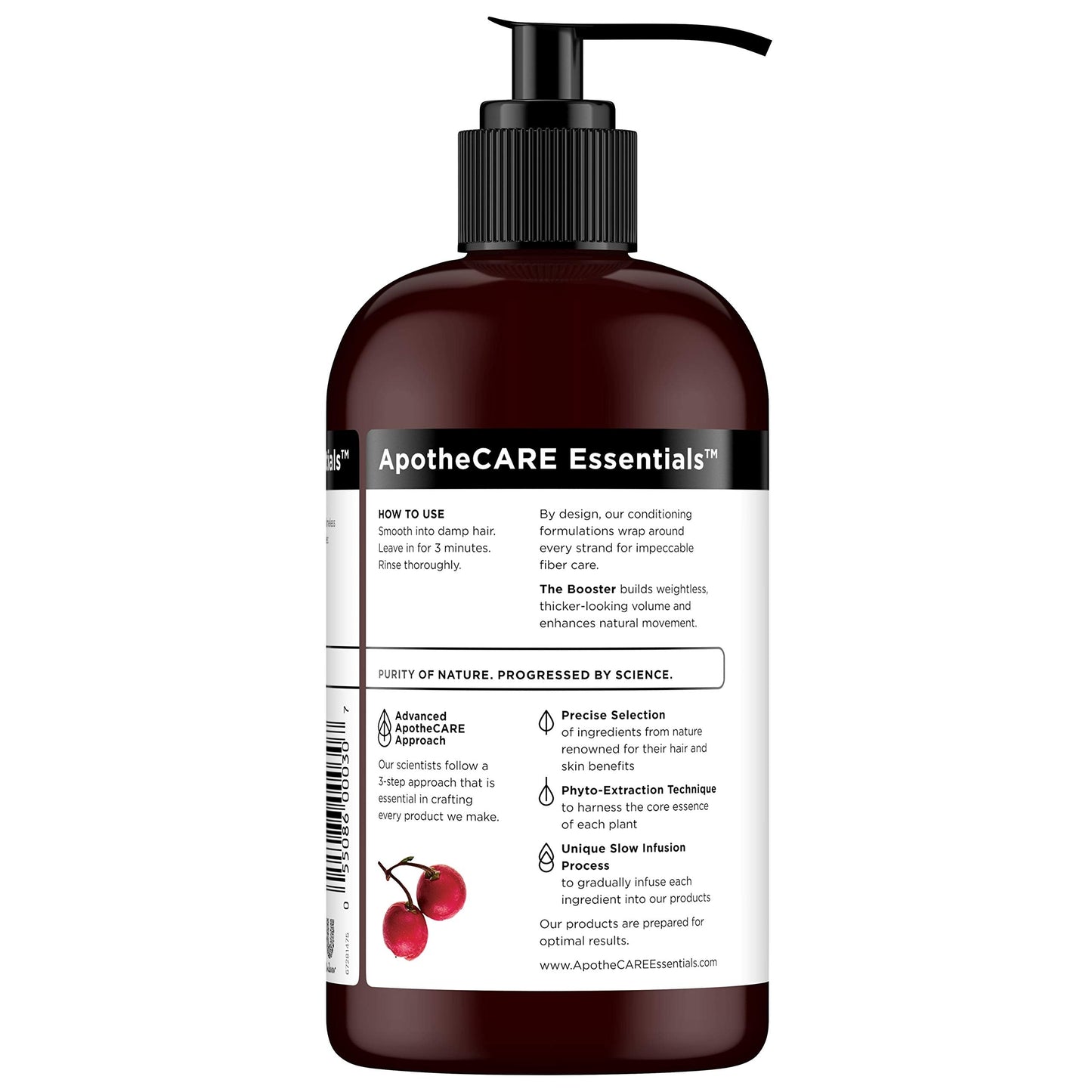 ApotheCARE Essentials The Booster Conditioner Rosehip Oil, Geranium, Aloe Vera 12 oz Beauty & Personal Care ApotheCARE Essentials