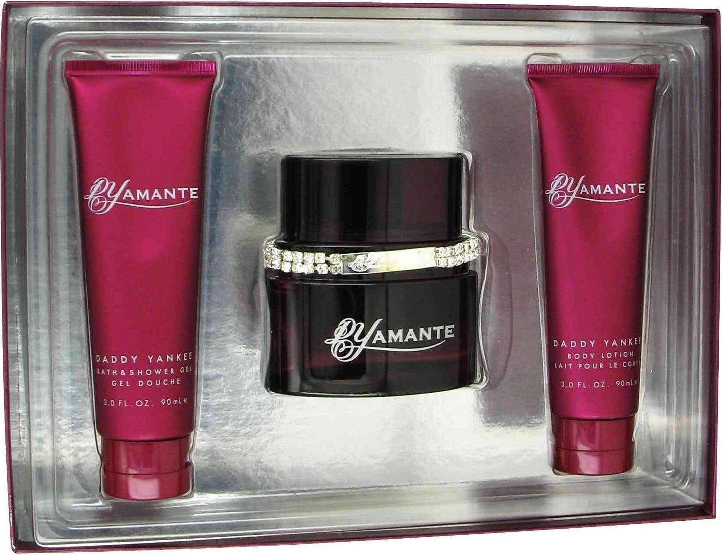 Daddy Yankee Dyamante for Women Gift Set - 3.4 oz. EDP Spray 3.0 oz. Body Lotion 3.0 oz. Shower Gel Beauty & Personal Care Daddy Yankee