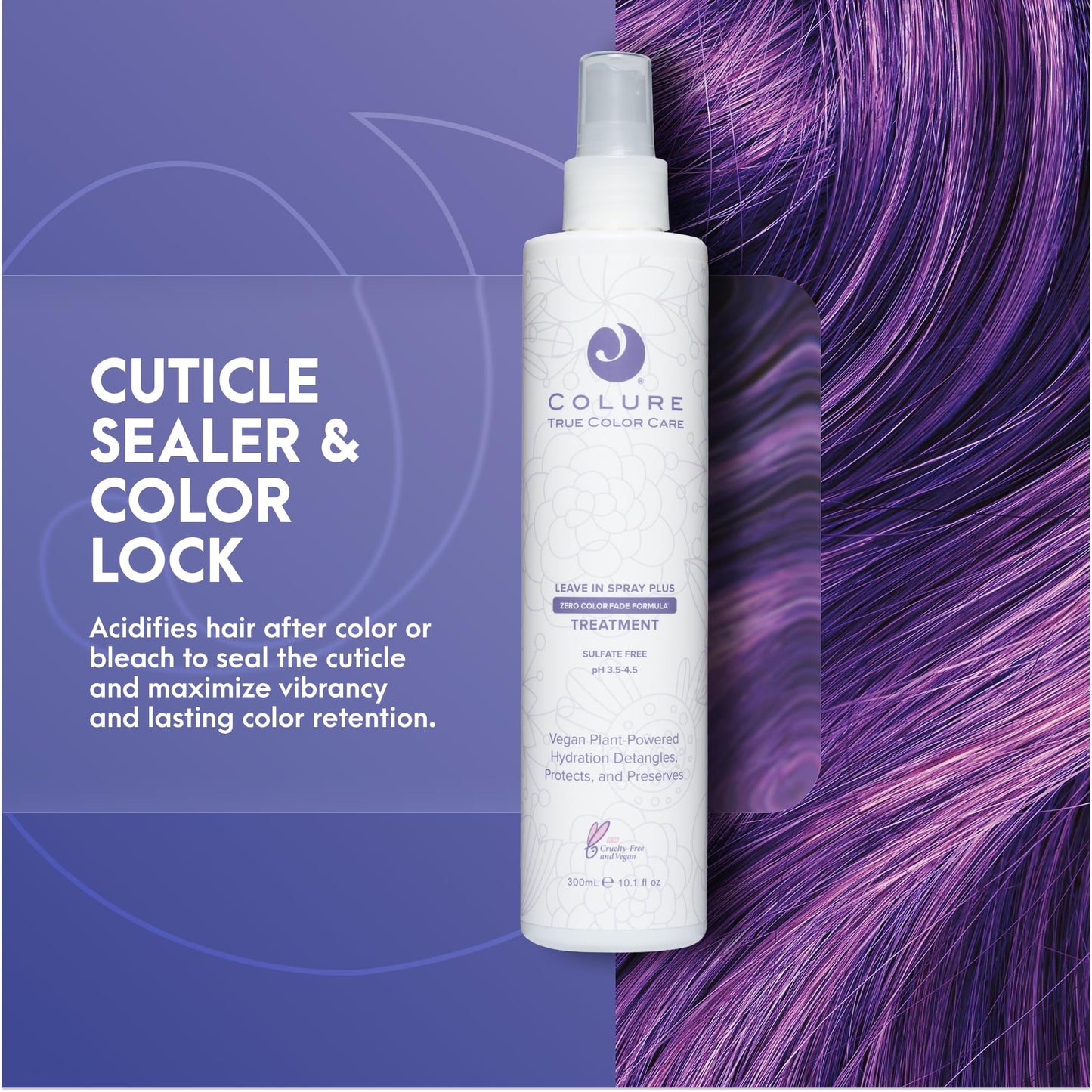 COLURE Leave-In Spray Plus, 10 Fl Oz - pH Balancing Sealer & Detangler, Acidifying Primer for Color Protection & Frizz Beauty & Personal Care COLURE