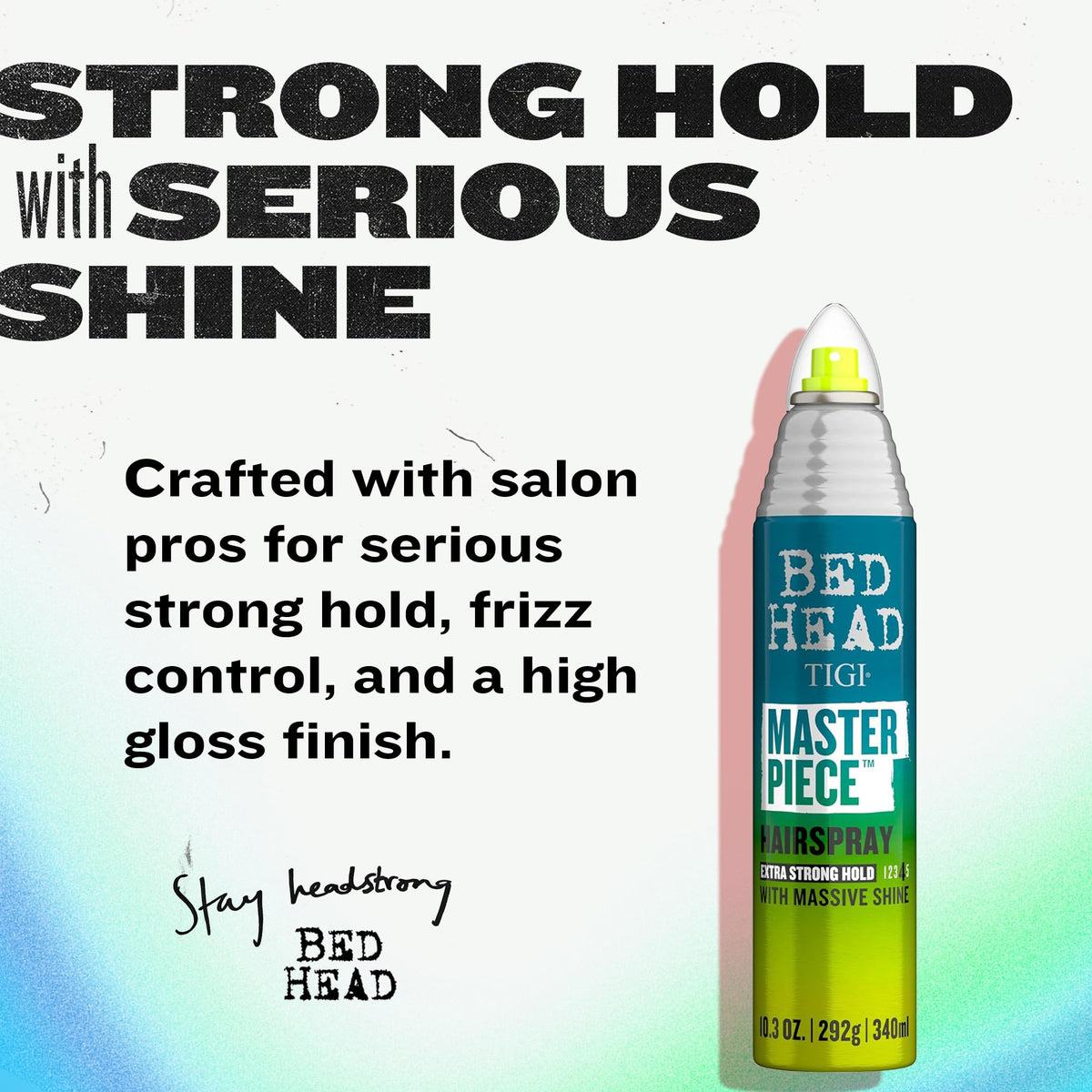 TIGI Bed Head Masterpiece Massive Shine Hairspray, 9.5 Ounce