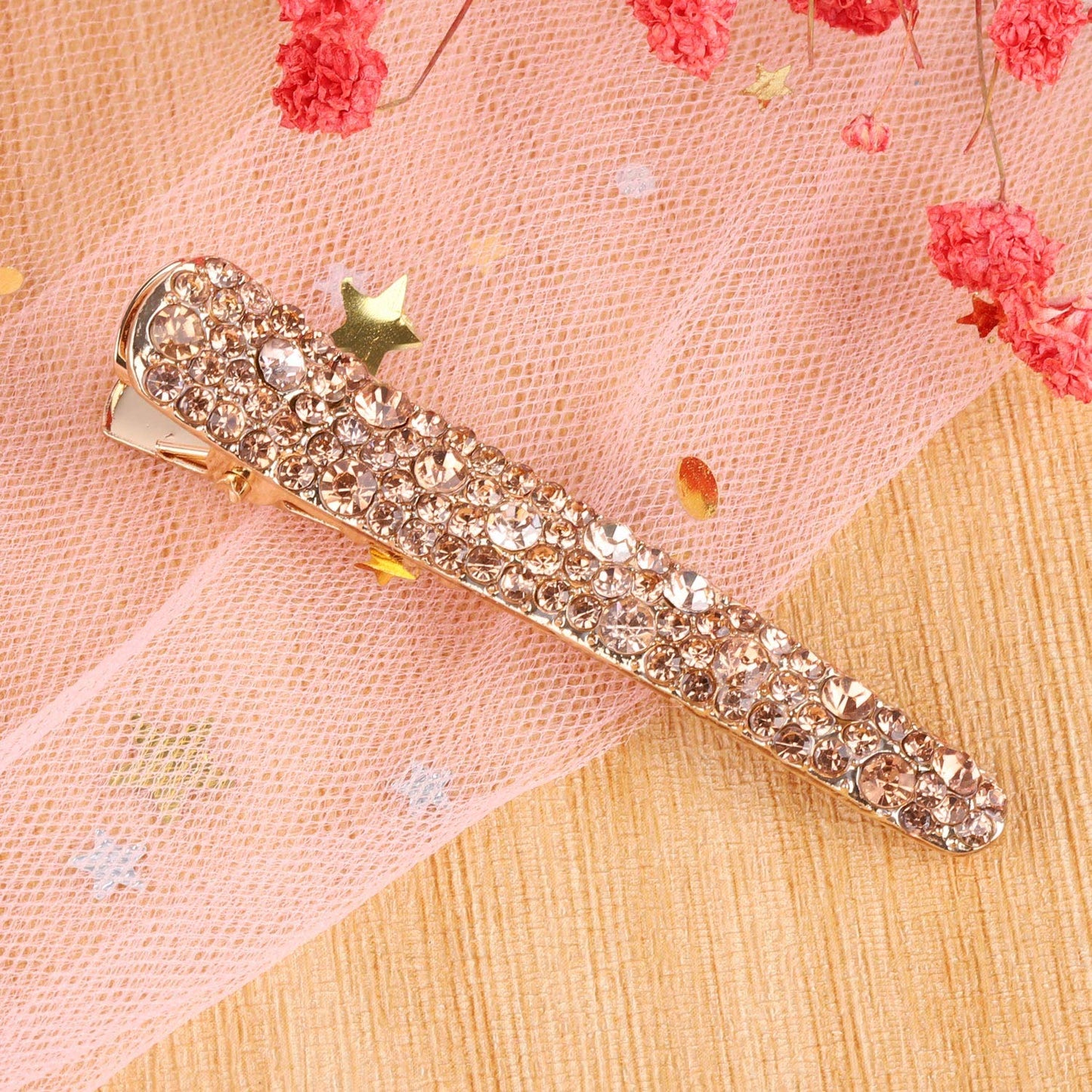12 Pcs Rhinestone Alligator Hair Clips Fancy Crystal Duckbill Hair Clips for Women Girls Hair Styling Tools Accessories Beauty & Personal Care LoveBB
