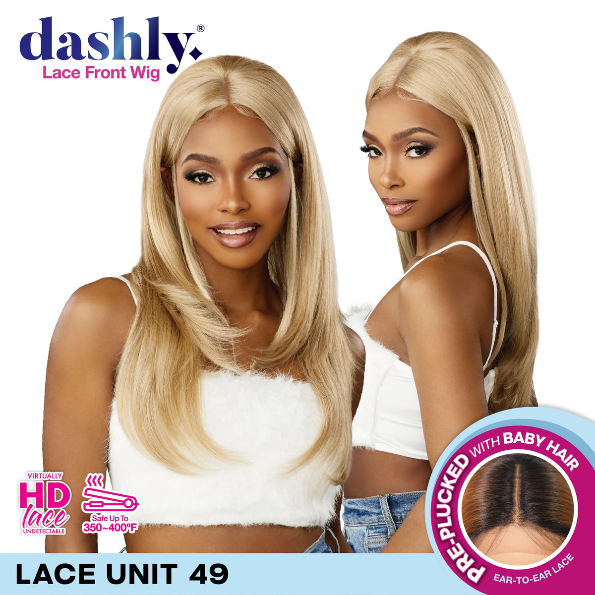 Sensationnel Dashly Lace Front Wig-Unit 49, 1 JETBLACK