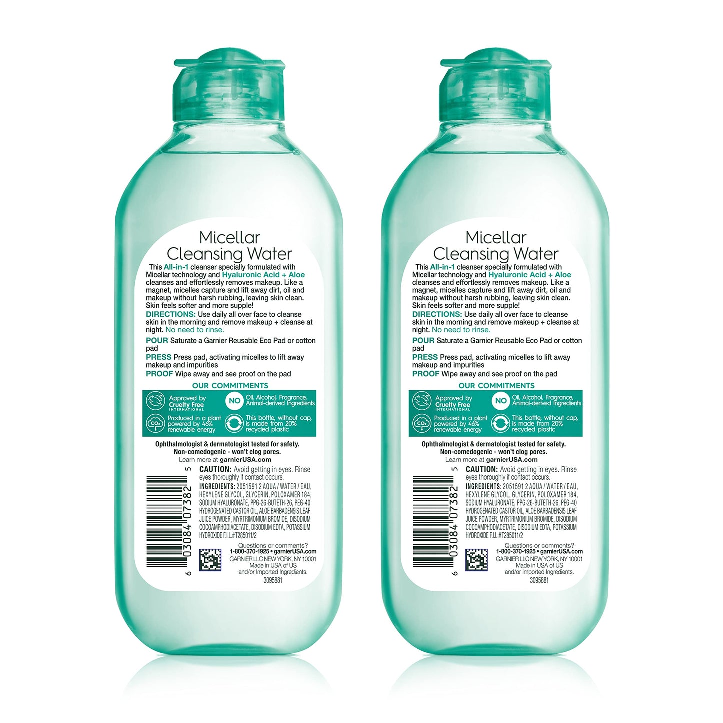 Garnier Micellar Water with Hyaluronic Acid, Facial Cleanser & Makeup Remover, Hydrating and Plumping, For All Skin Types, Vegan, Cruelty Free, 13.5 Beauty & Personal Care Garnier