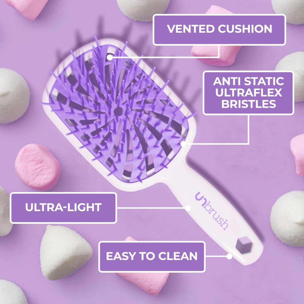 FHI Heat UNbrush Plus Detangling Brush for Fine & Fragile Hair