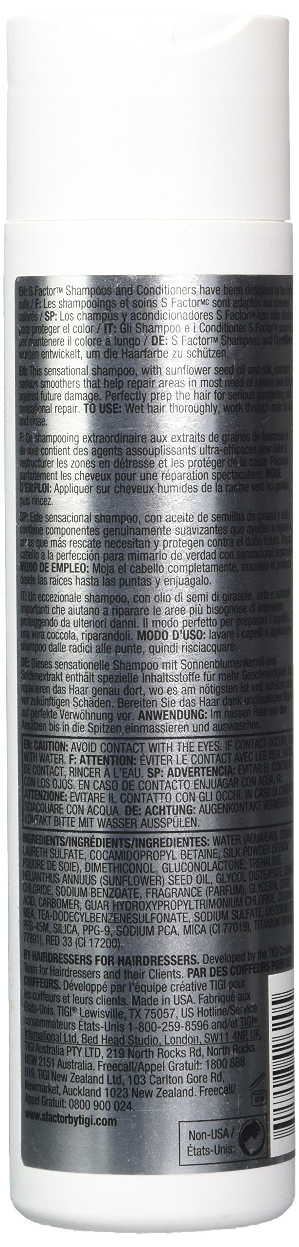 S Factor Tigi Serious Shampoo, 8.45 Ounce Beauty & Personal Care Bed Head