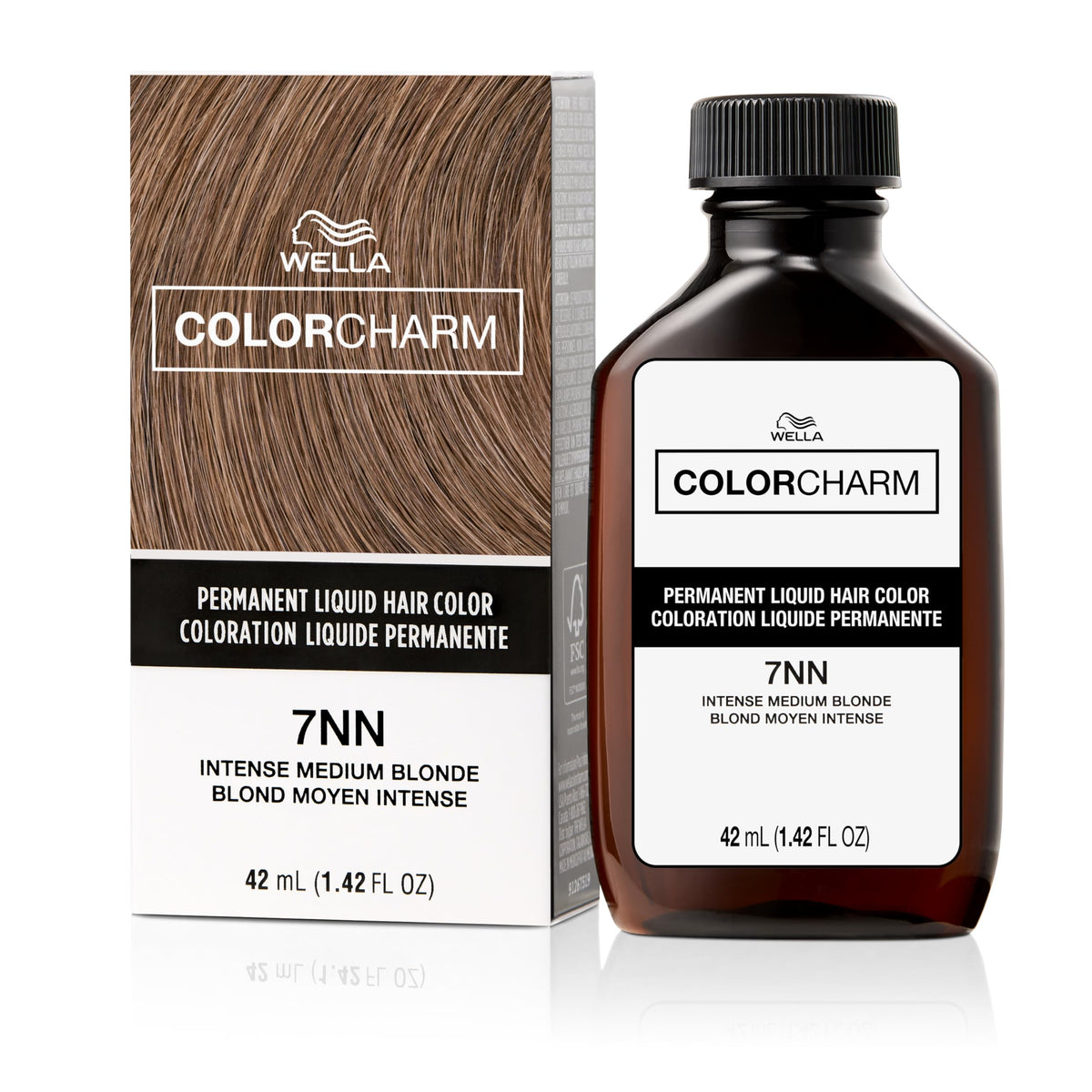 COLORCHARM Permanent Liquid Hair Color | 7NN Intense Med Blonde | Up to 100% Gray Coverage | 1.42 Fl Oz Beauty & Personal Care COLORCHARM