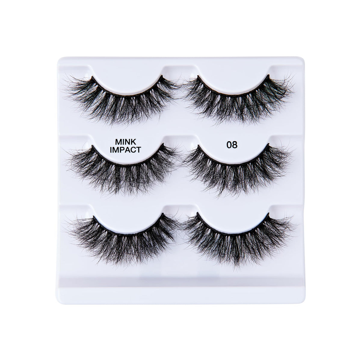 I-Envy 3-in-1 MinkImpact Multipack, 100% 3D Mink-Like Vegan Lashes, Soft, Natural, Fluffy & Lush, Clear Undetectable Band, Lightweight & Comfortable