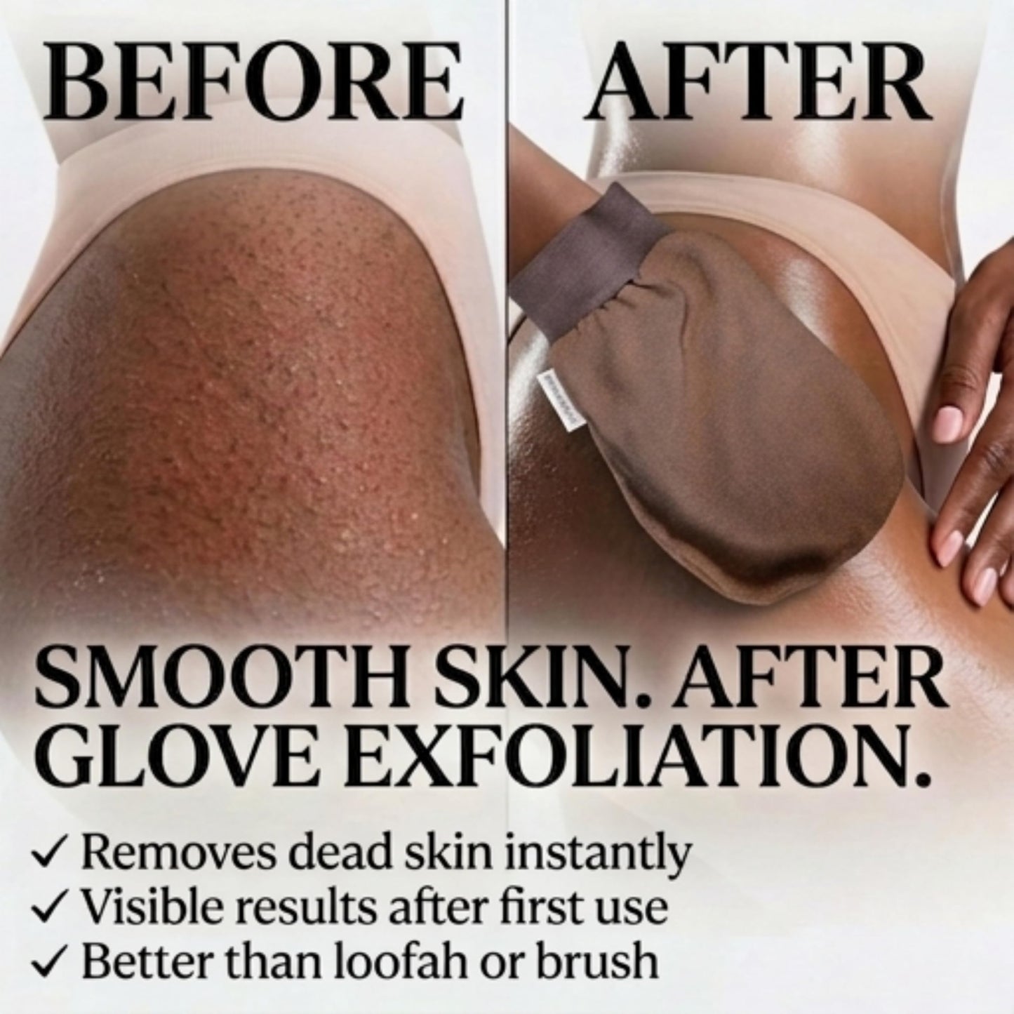 Jardin D'Oleane Premium Moroccan Kessa Glove Scrub, Exfoliating Bath Glove, Removes Unwanted Dead Skin, Made With 100% Natural Viscose - Designed Beauty and Personal Care Jardin Oleane