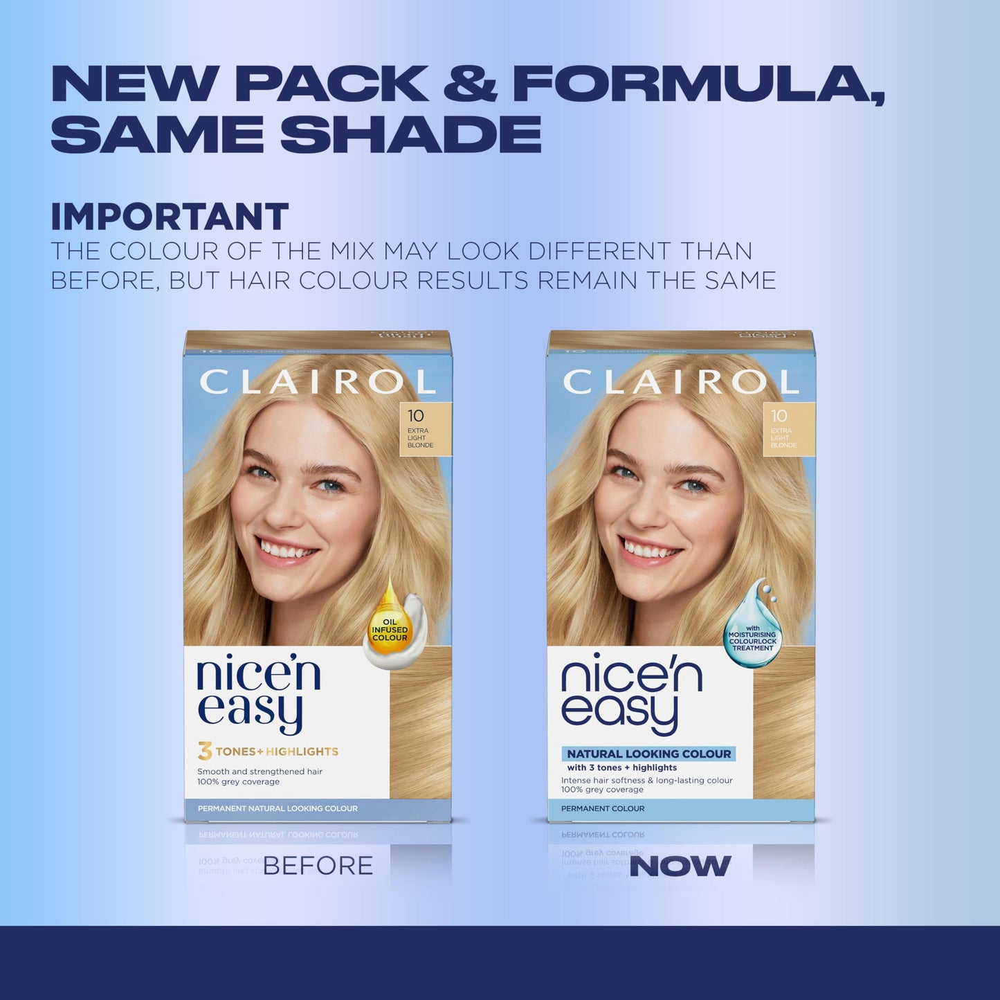 Clairol Nice'n Easy Permanent Hair Dye, 10 Extra Light Blonde Hair Color, Pack of 1 Beauty & Personal Care Clairol