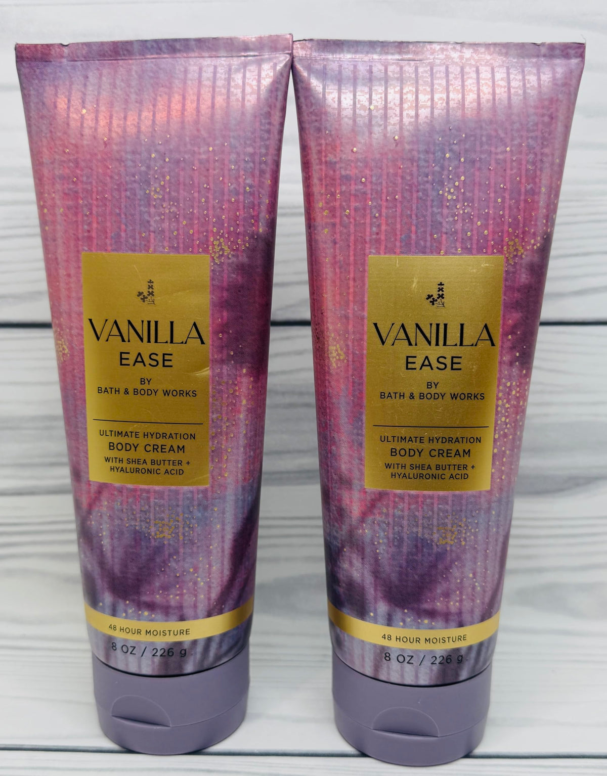 Bath & Body Works Vanilla Ease Body Cream 8 oz 2-Pack